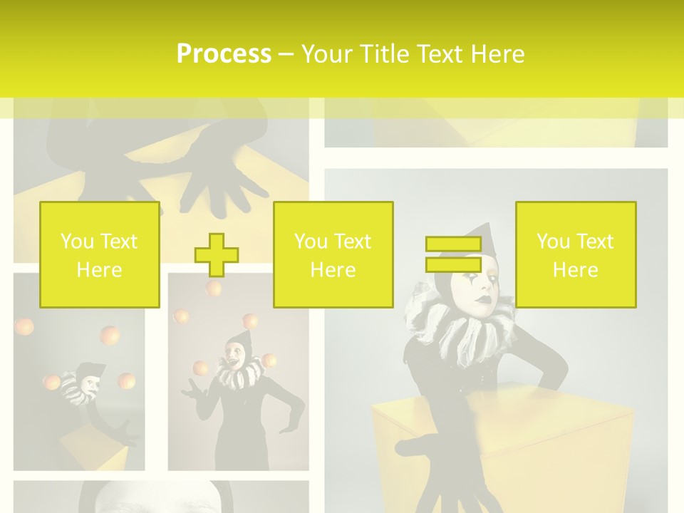 Grimace Character Black PowerPoint Template
