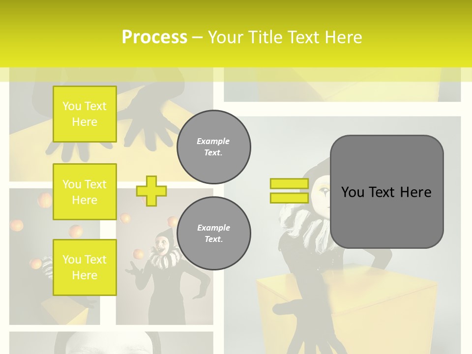 Grimace Character Black PowerPoint Template