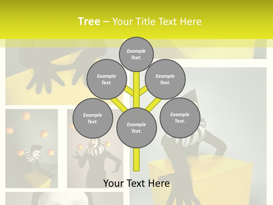 Grimace Character Black PowerPoint Template