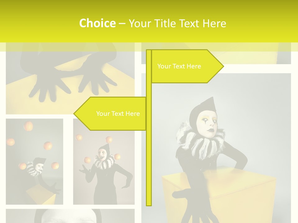 Grimace Character Black PowerPoint Template