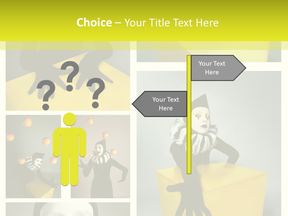 Grimace Character Black PowerPoint Template