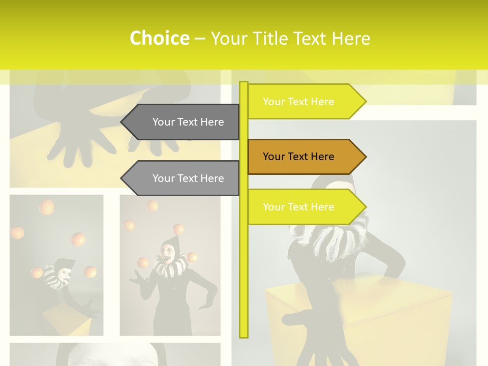 Grimace Character Black PowerPoint Template