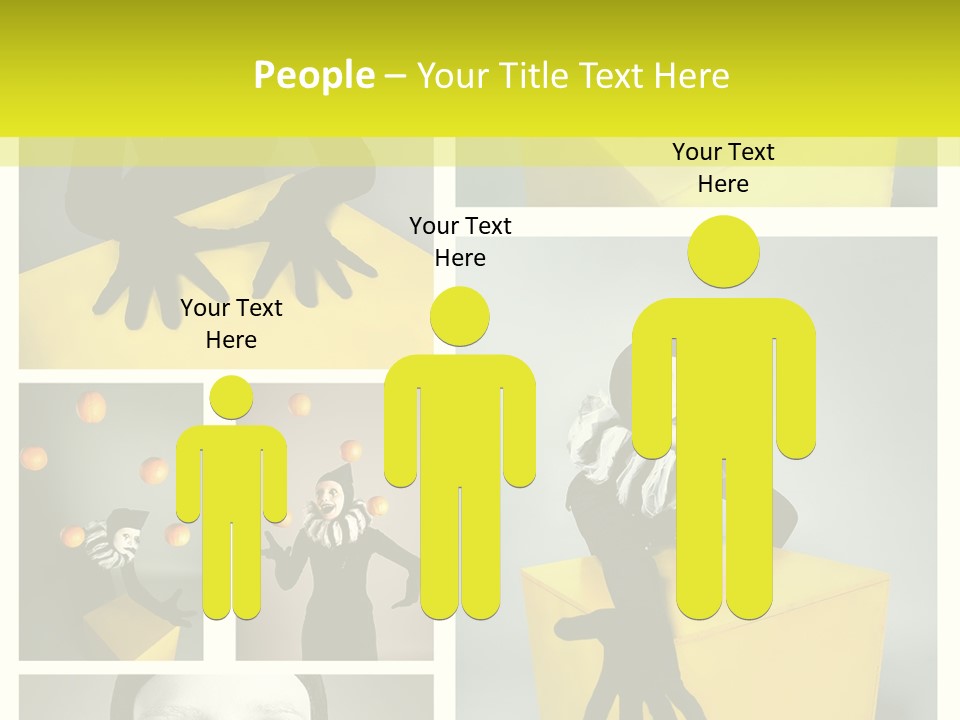 Grimace Character Black PowerPoint Template