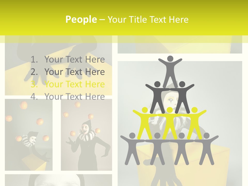 Grimace Character Black PowerPoint Template