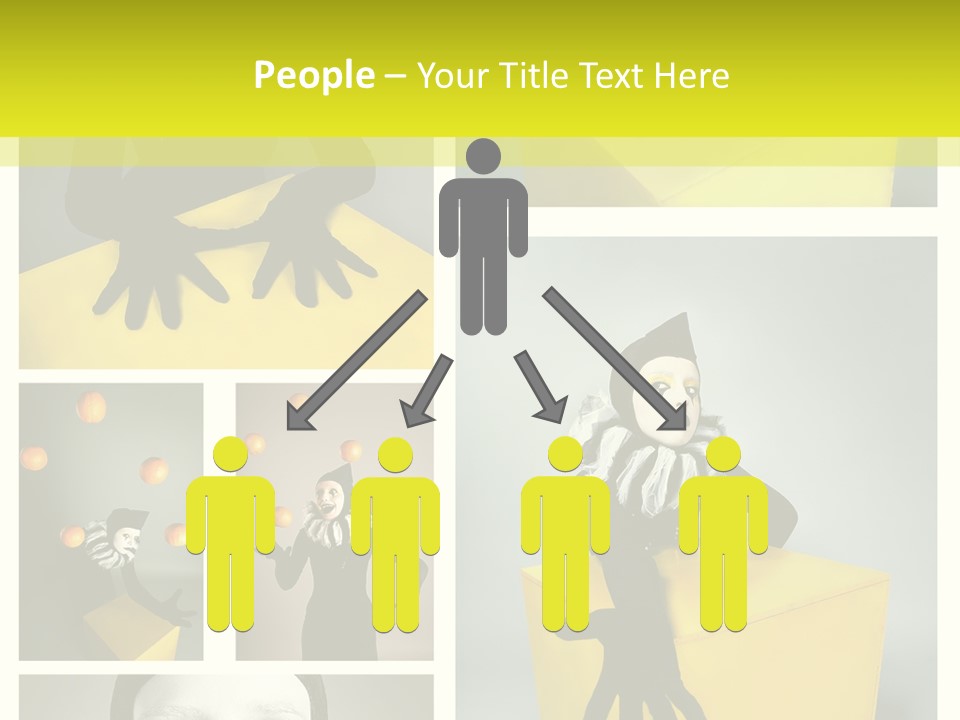 Grimace Character Black PowerPoint Template