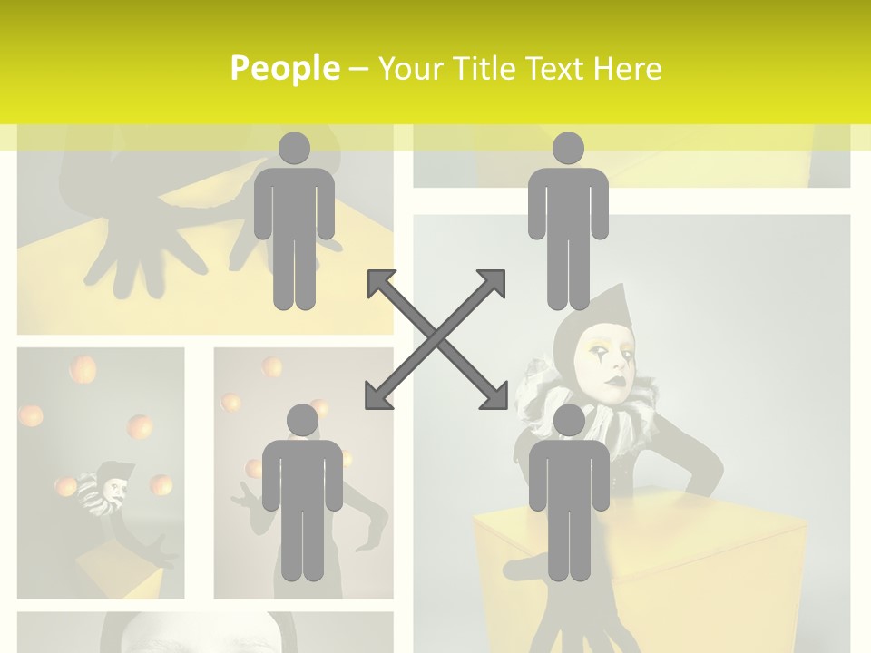 Grimace Character Black PowerPoint Template