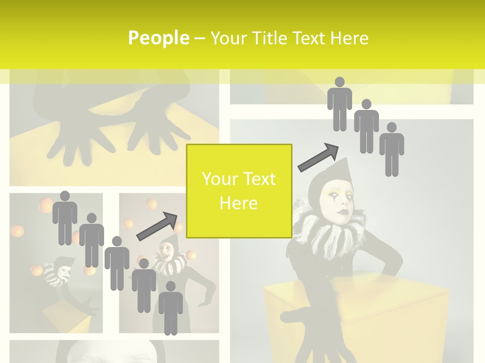 Grimace Character Black PowerPoint Template