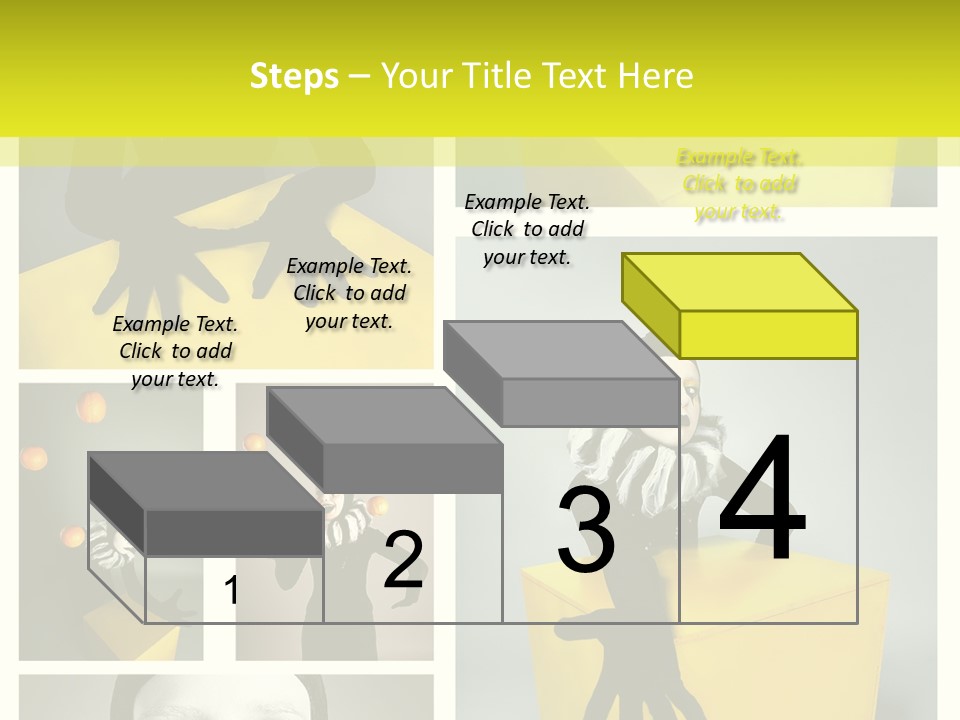 Grimace Character Black PowerPoint Template