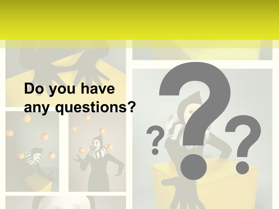 Grimace Character Black PowerPoint Template