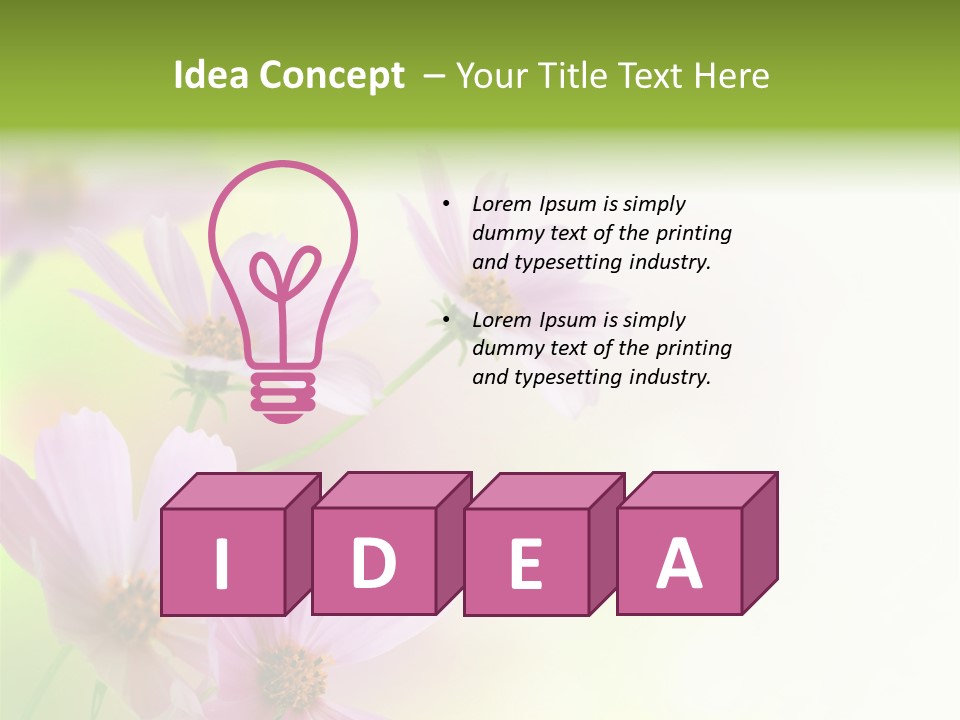 Card Nice Yellow PowerPoint Template