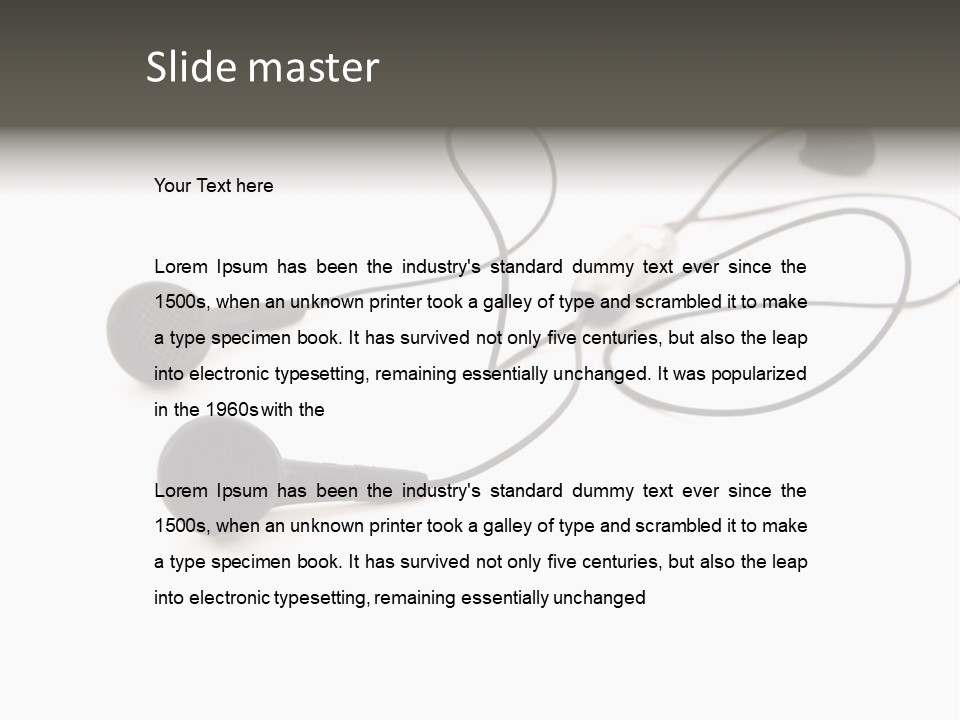 Image Close Up Equipment PowerPoint Template