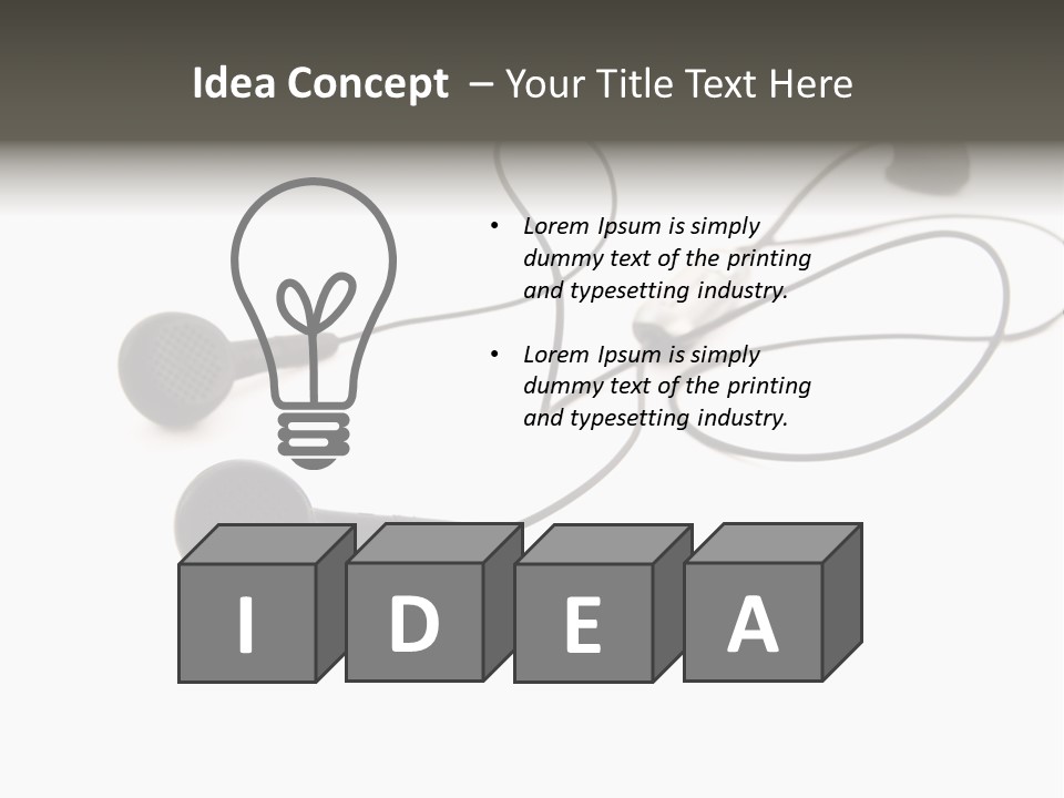 Image Close Up Equipment PowerPoint Template