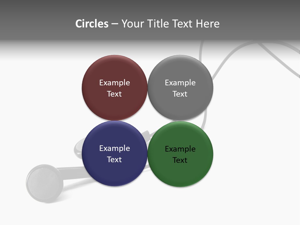 Macro Speaker Earbud PowerPoint Template