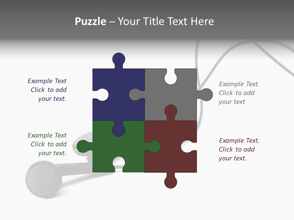 Macro Speaker Earbud PowerPoint Template