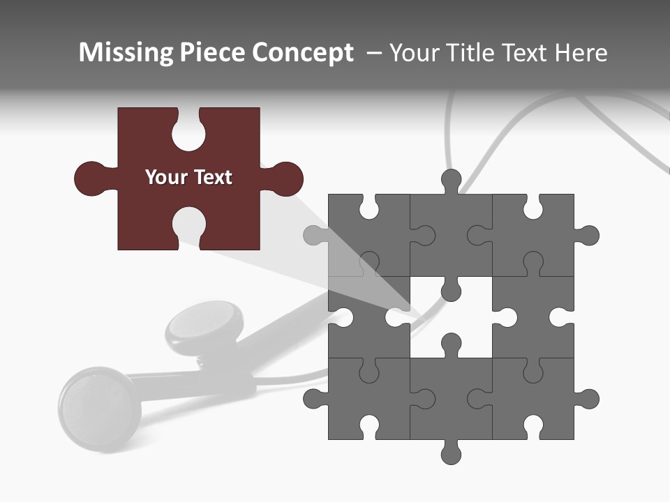 Macro Speaker Earbud PowerPoint Template