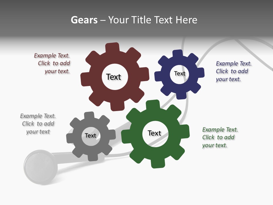 Macro Speaker Earbud PowerPoint Template