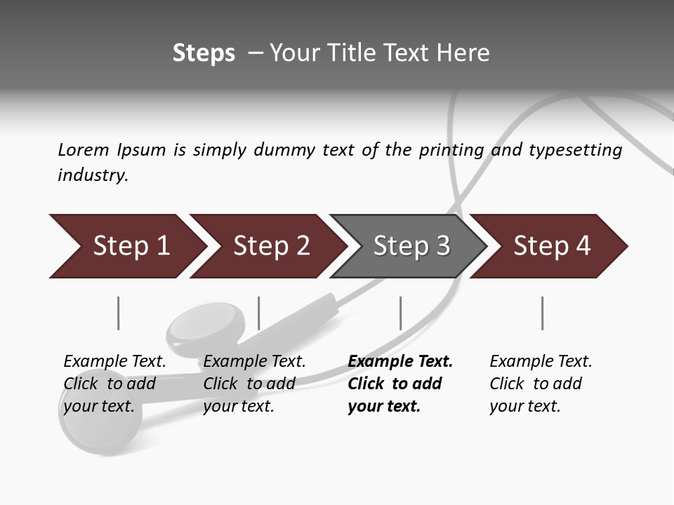 Macro Speaker Earbud PowerPoint Template