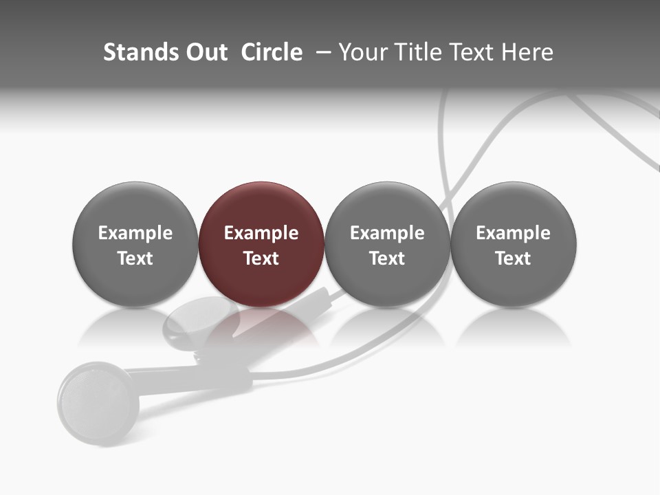 Macro Speaker Earbud PowerPoint Template