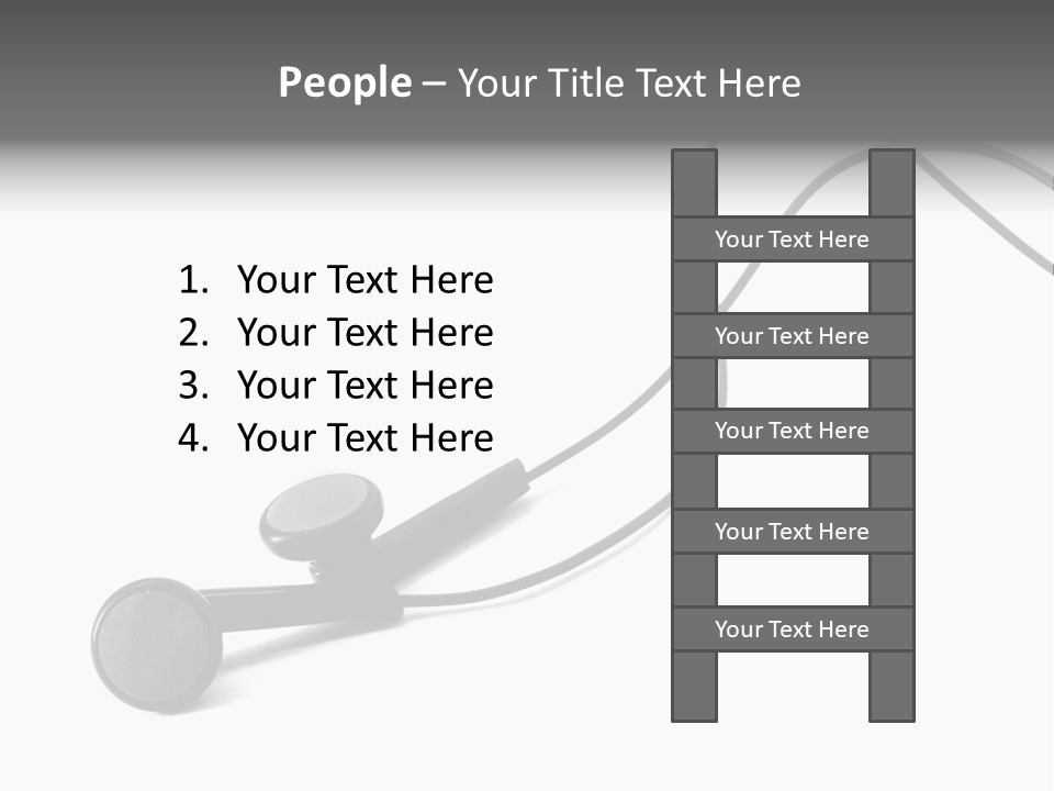 Macro Speaker Earbud PowerPoint Template