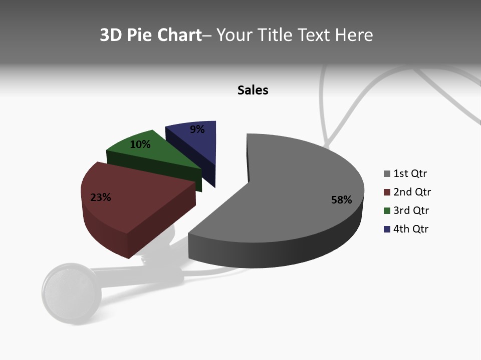 Macro Speaker Earbud PowerPoint Template