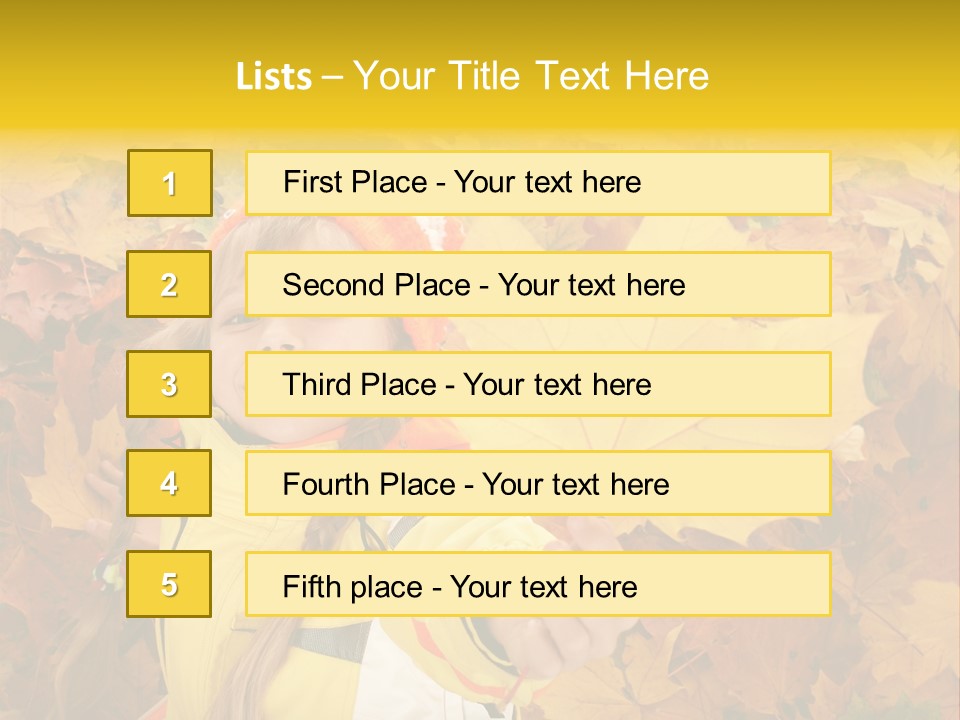Child Colored Color PowerPoint Template