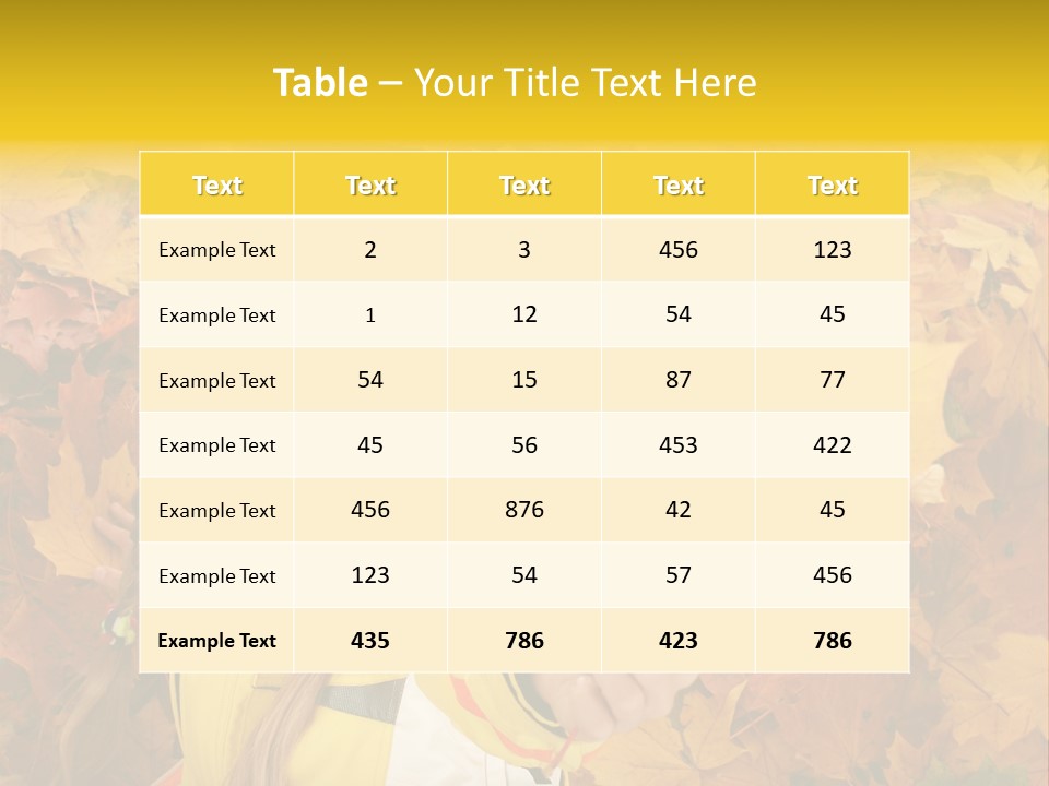 Child Colored Color PowerPoint Template