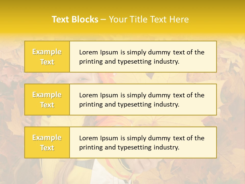 Child Colored Color PowerPoint Template
