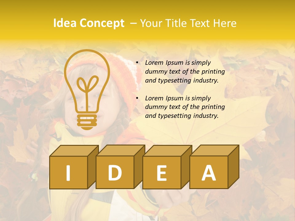 Child Colored Color PowerPoint Template