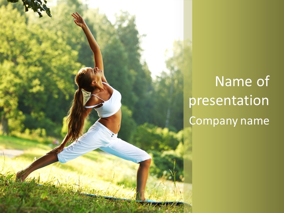 Fitness Resort Peaceful PowerPoint Template