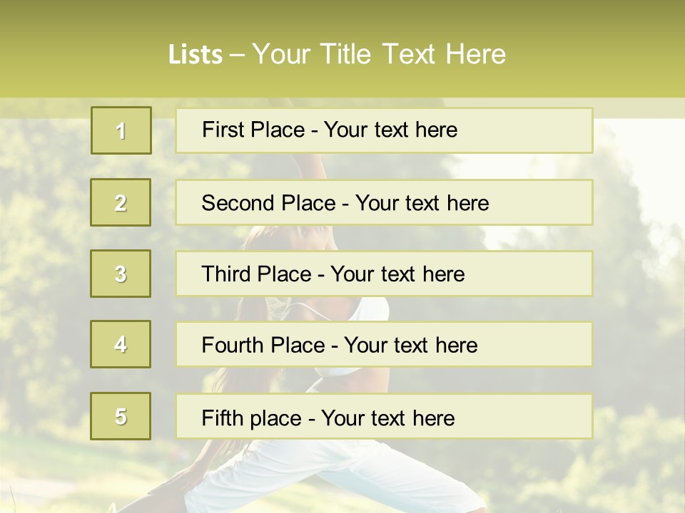 Fitness Resort Peaceful PowerPoint Template