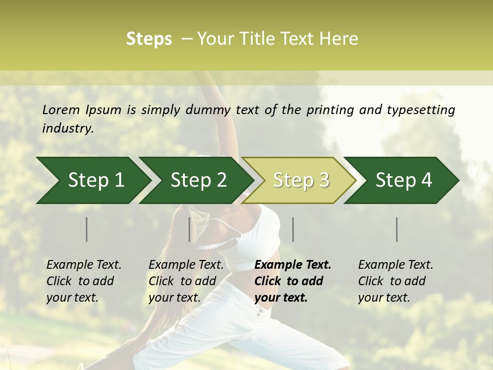 Fitness Resort Peaceful PowerPoint Template