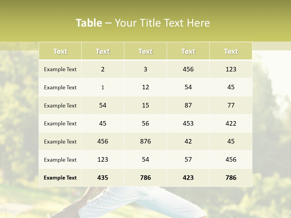 Fitness Resort Peaceful PowerPoint Template