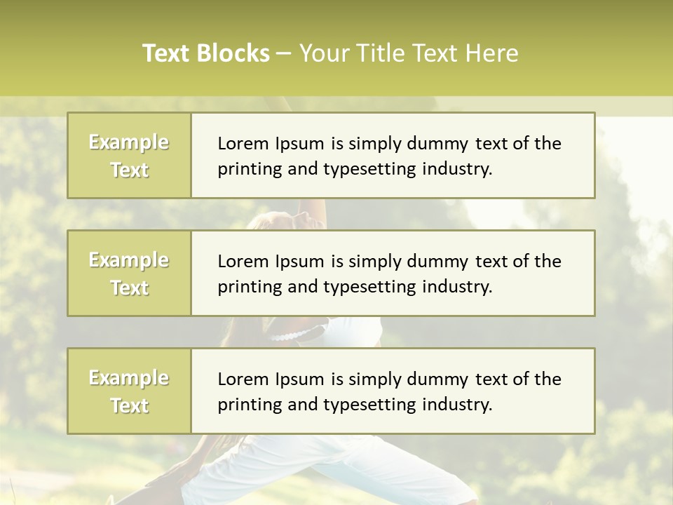 Fitness Resort Peaceful PowerPoint Template