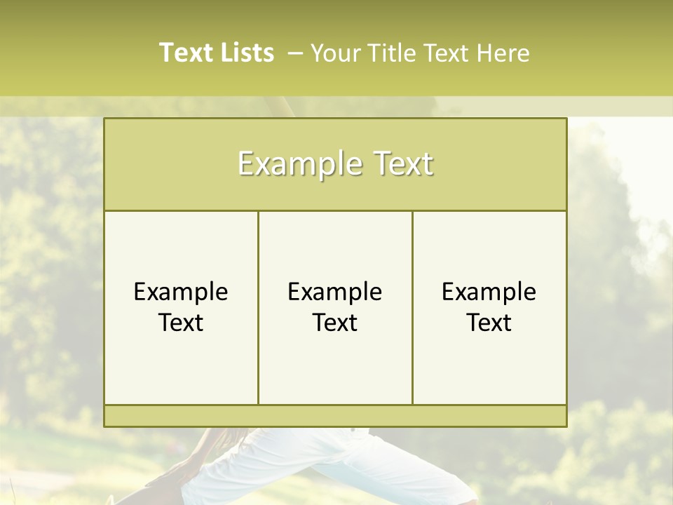 Fitness Resort Peaceful PowerPoint Template