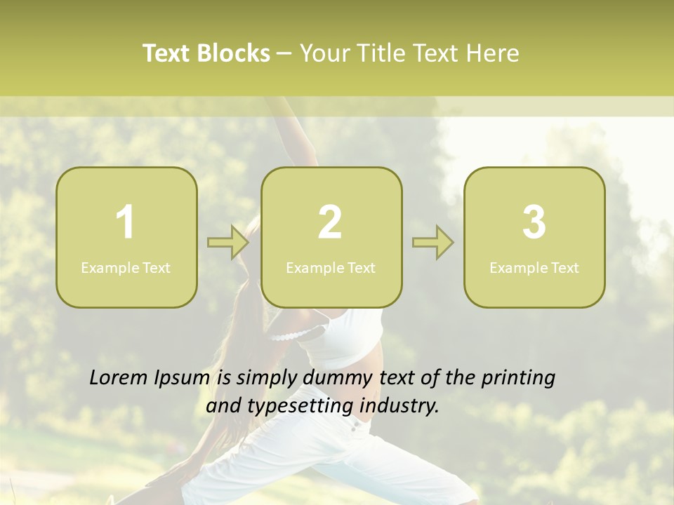 Fitness Resort Peaceful PowerPoint Template