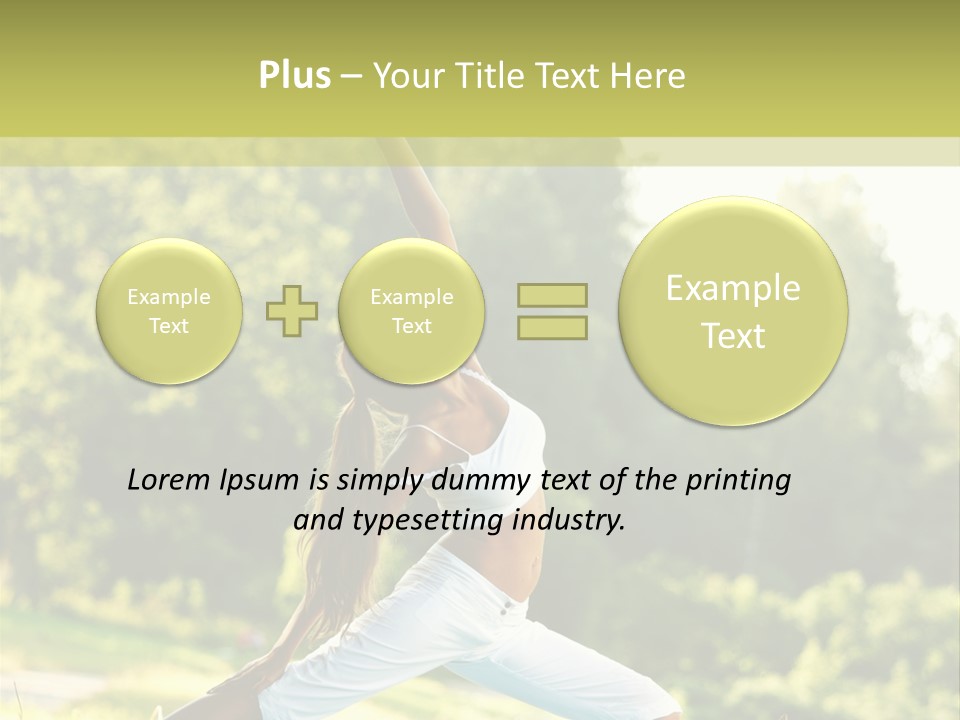 Fitness Resort Peaceful PowerPoint Template