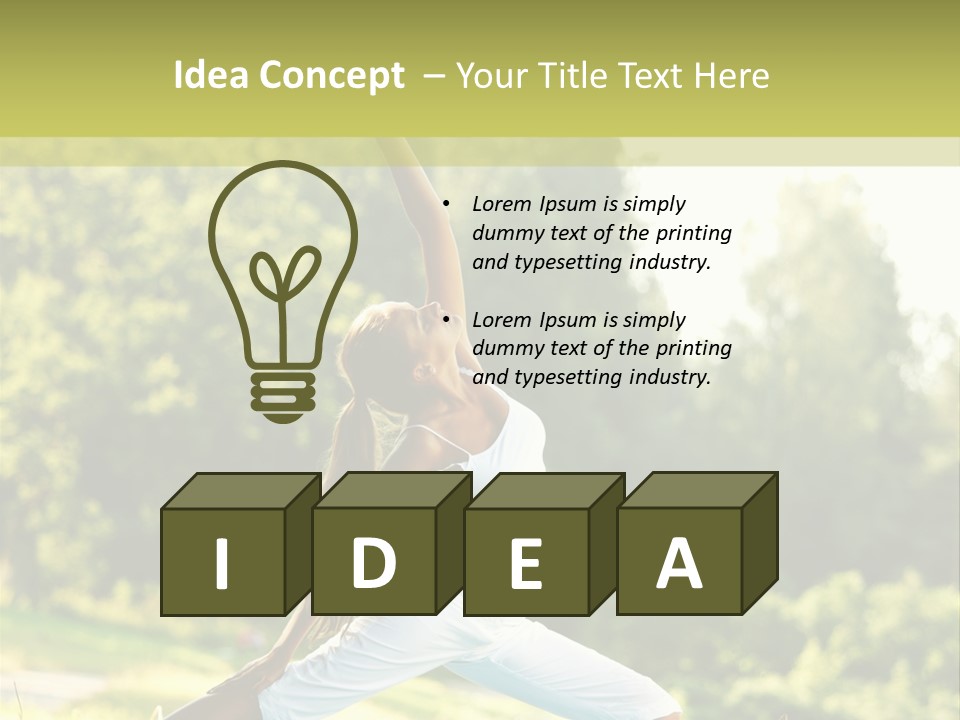 Fitness Resort Peaceful PowerPoint Template