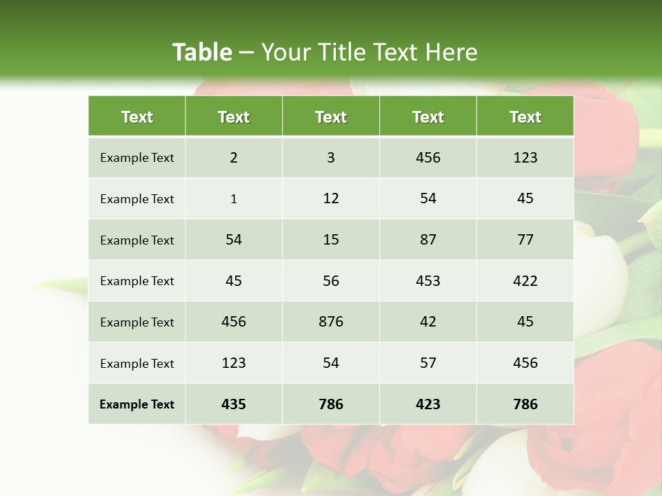 Plant Foliage Romance PowerPoint Template