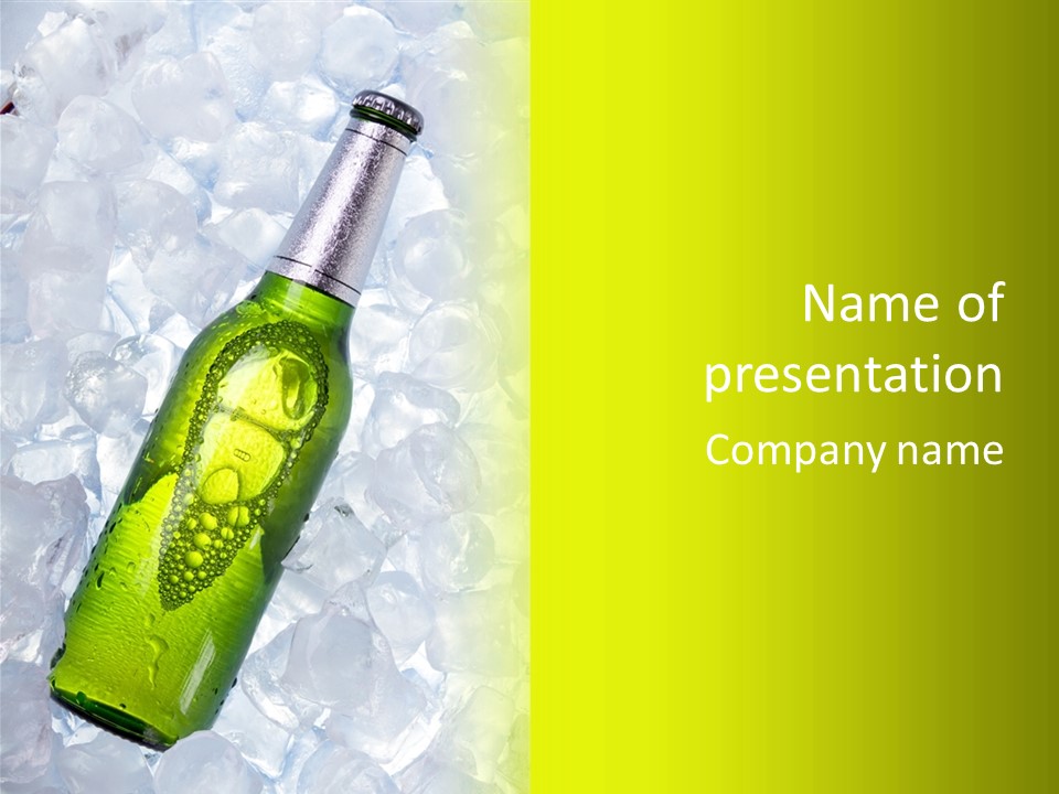 Light Fluid Beer PowerPoint Template