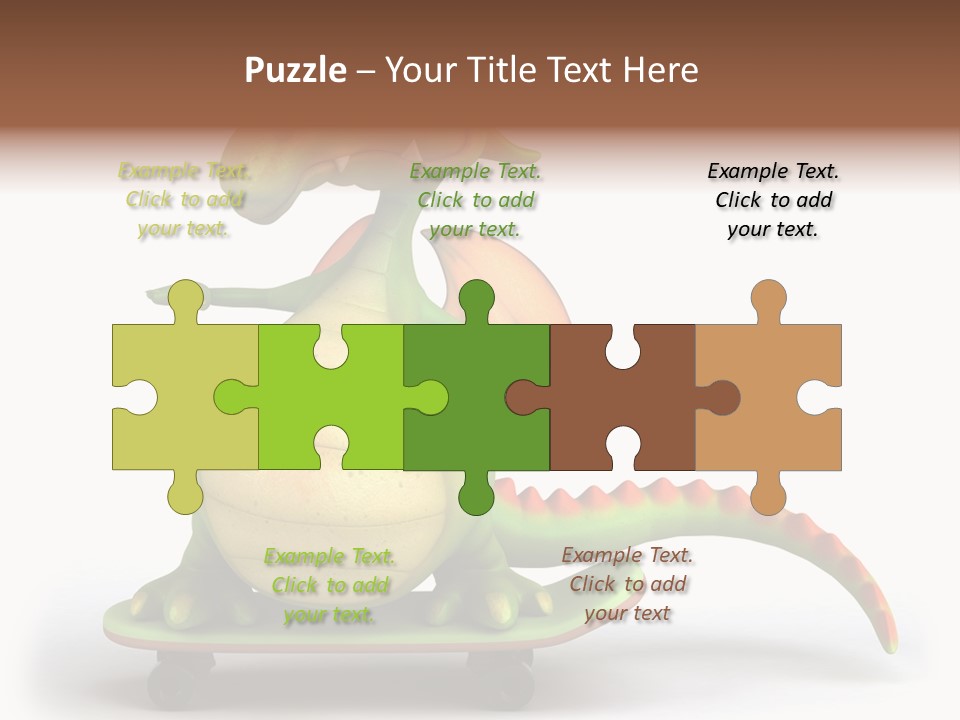 Isolated Dragon Illustration PowerPoint Template