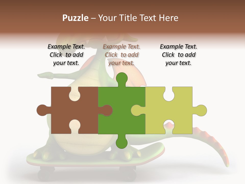 Isolated Dragon Illustration PowerPoint Template