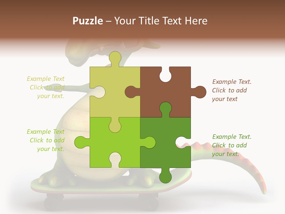 Isolated Dragon Illustration PowerPoint Template