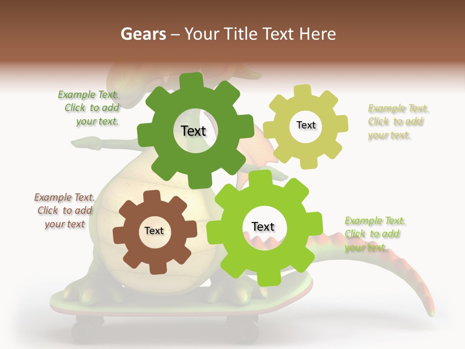 Isolated Dragon Illustration PowerPoint Template