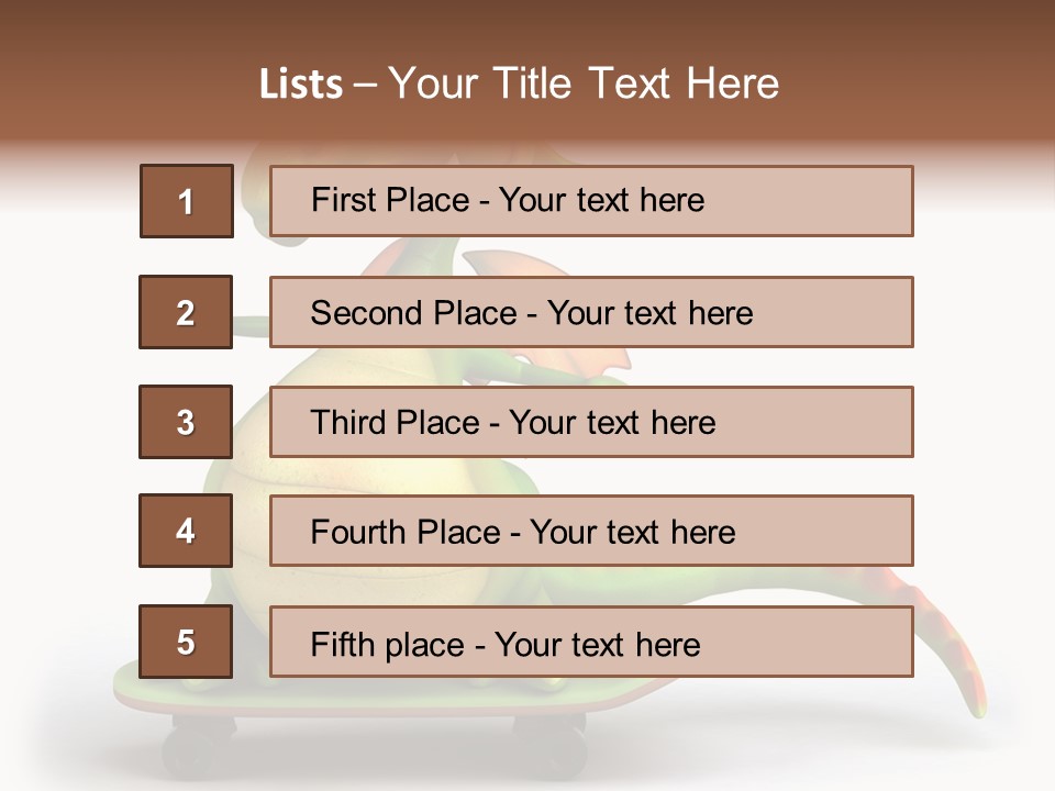 Isolated Dragon Illustration PowerPoint Template