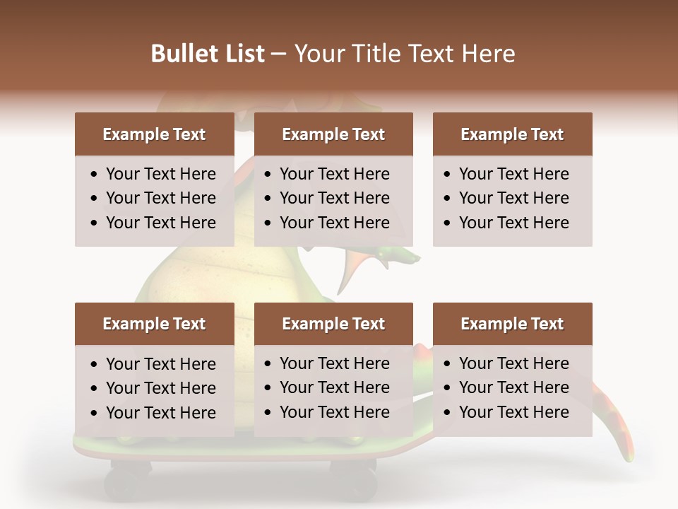 Isolated Dragon Illustration PowerPoint Template