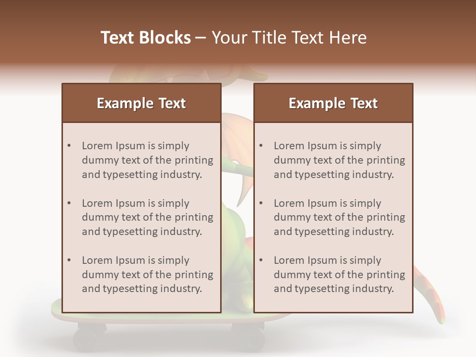 Isolated Dragon Illustration PowerPoint Template