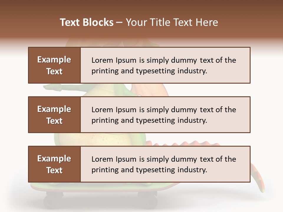 Isolated Dragon Illustration PowerPoint Template