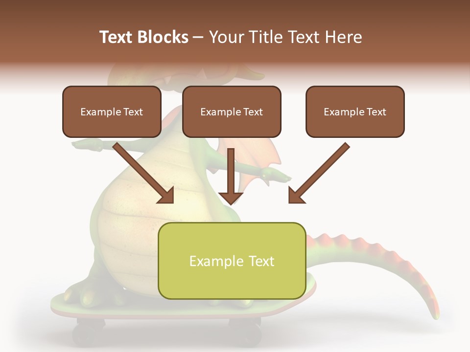 Isolated Dragon Illustration PowerPoint Template
