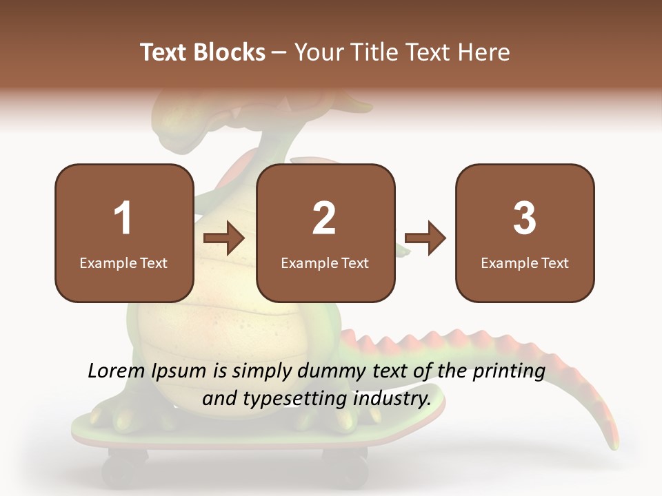 Isolated Dragon Illustration PowerPoint Template