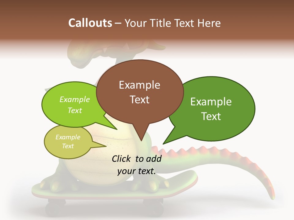 Isolated Dragon Illustration PowerPoint Template